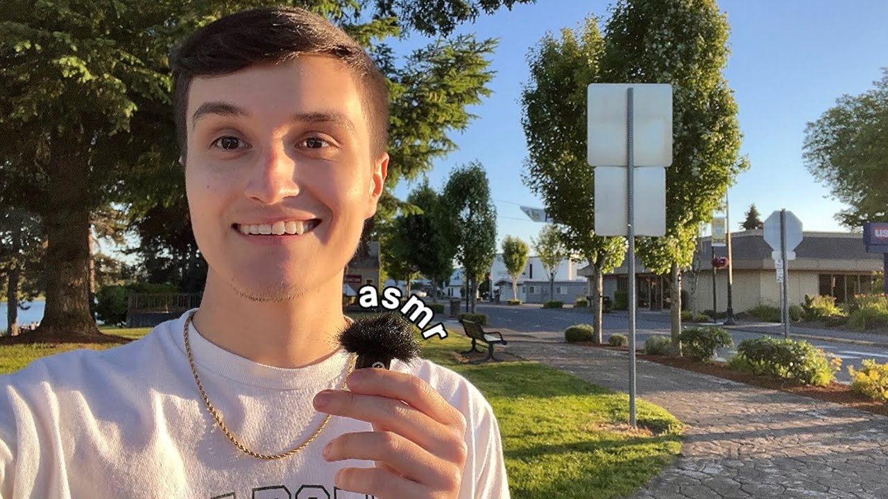 ASMR In Public | Relaxing Walk Around Town 🏡💤