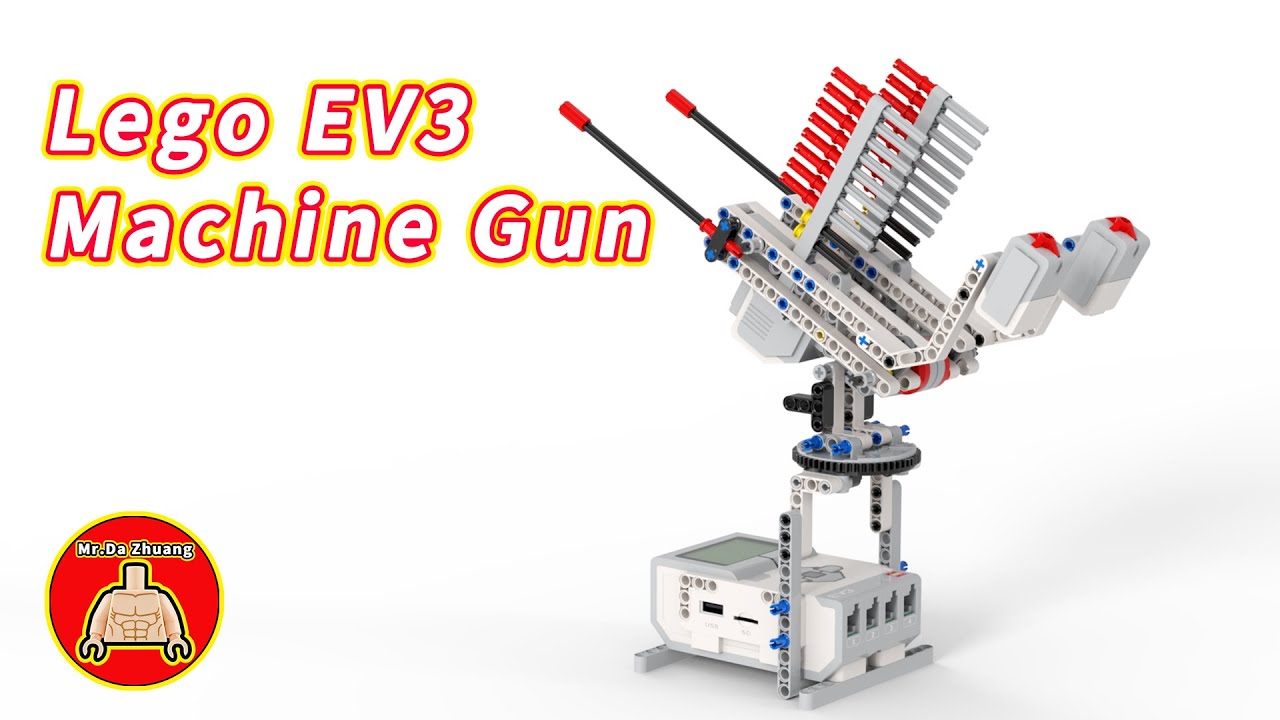 Lego EV3 Machine Gun  (building instructions and program)