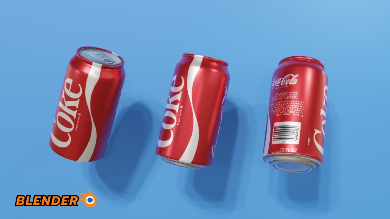 How to Make a Can of Coke in Blender 2.9