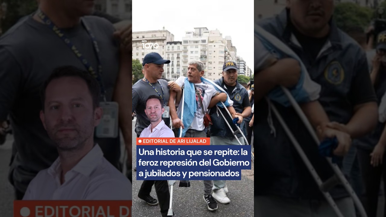FEROZ REPRESI&Oacute;N DE MILEI A LOS JUBILADOS