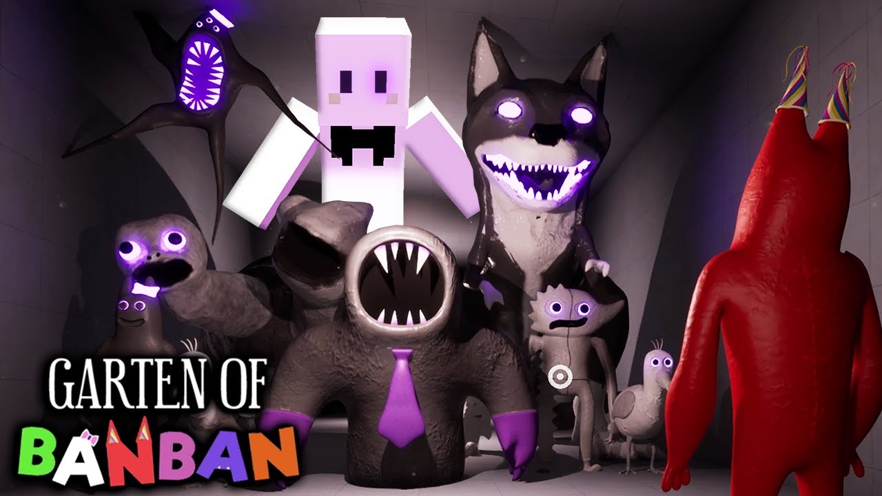 狂った幼稚園で化物軍団に襲われる白いやつ【Garten of Banban 6】