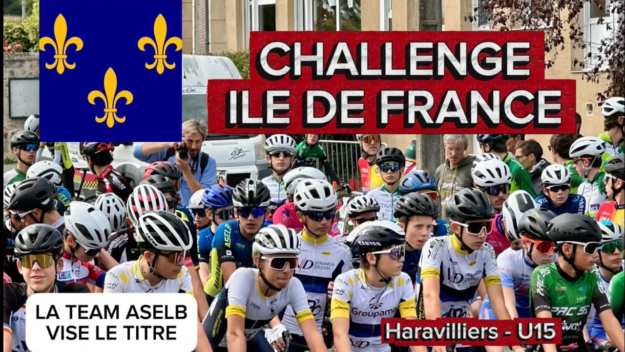 Challenge IDF U15 à Haravilliers Route Marius Noel (ASELB) au départ – La Team vise le titre ! 🚴‍♂️