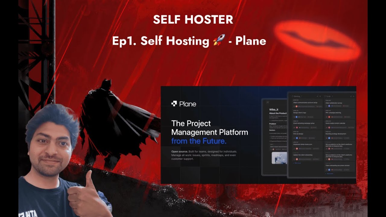 Ep1 SelfHoster - How to Self Host Plane - a Project Management Tool