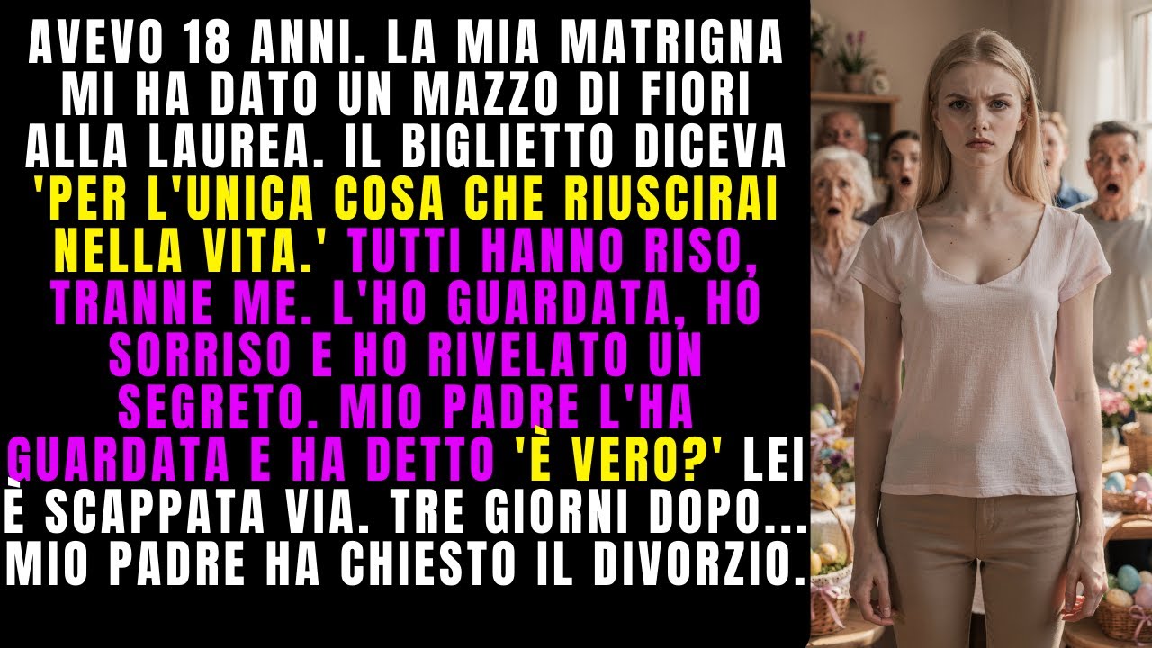 Il bouquet di mia matrigna diceva 'L'unica cosa che otterrai.' Han riso — Ho rivelato il segreto