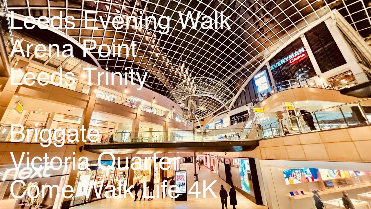 Leeds - Atmospheric City Walk with Architecture & Interesting Sights - 4K