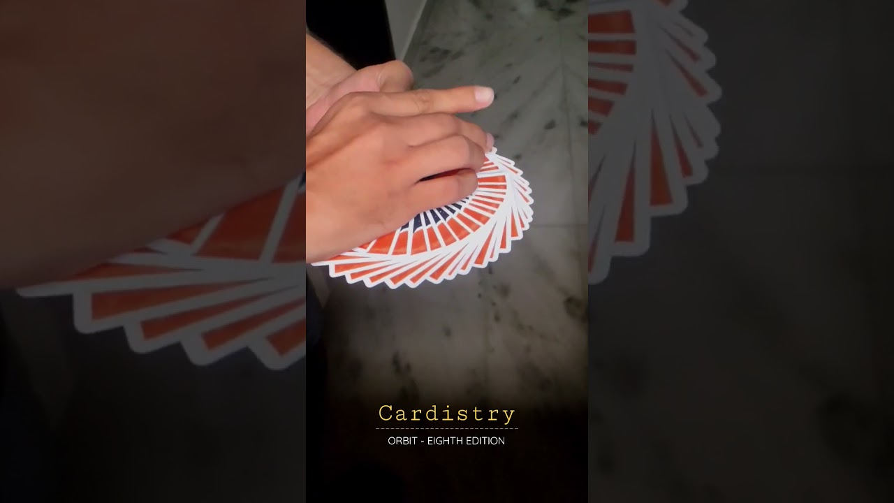 Cardistry with Orbit - Eighth Edition Playing Cards 💥 #Shorts | Premium Playing Cards #cardmagic