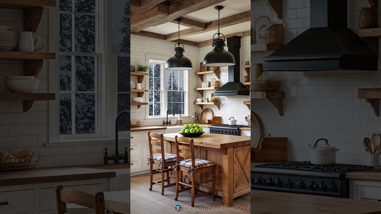 Snowy Kitchen Dreams: A Cozy Winter Moment