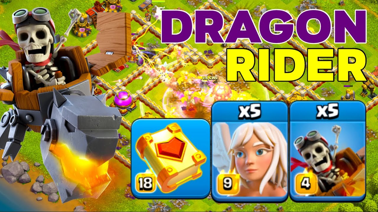 Better Than RR: TH16 Queen Charge Dragon Rider Crushing Legend League Attacks!