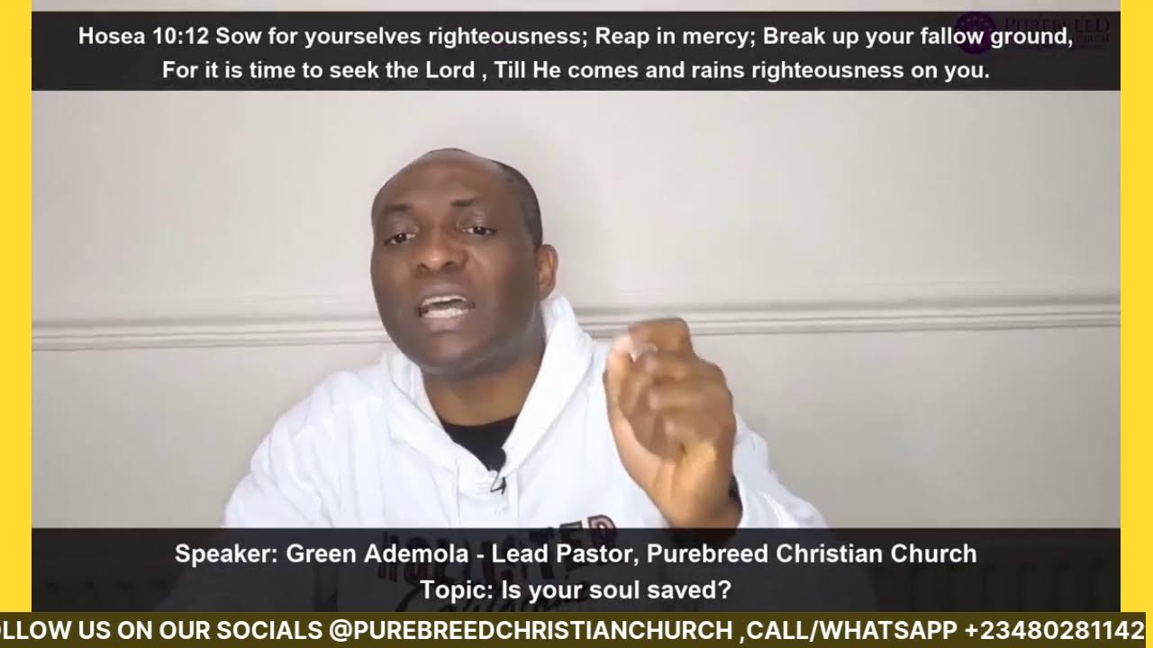 IS YOUR SOUL SAVED? II PUREBREED BIBLE NUGGETS