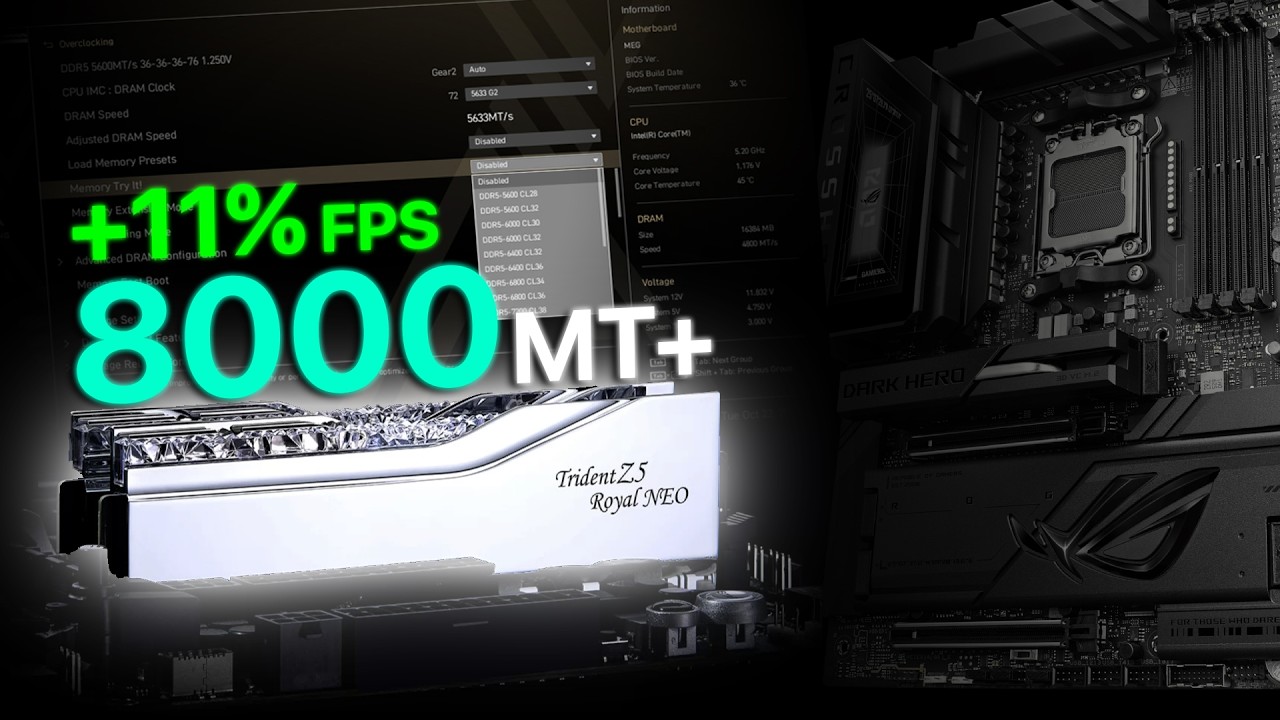 Here's How to Overclock Your DDR5 RAM at 8000MT+