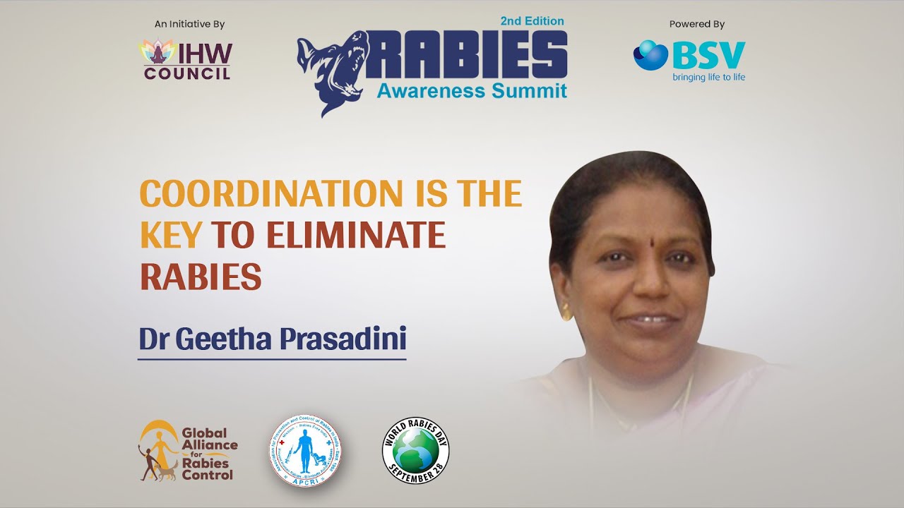 Dr.Geetha Prasadini at Rabies Awareness Summit 2021