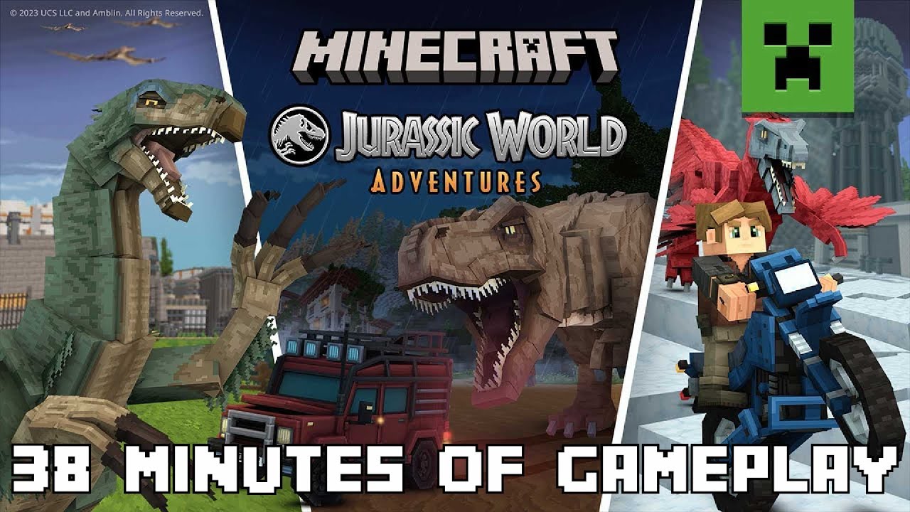 Minecraft x Jurassic World Adventures DLC - Full Gameplay (PC, Mobile, PS4, Nintendo)