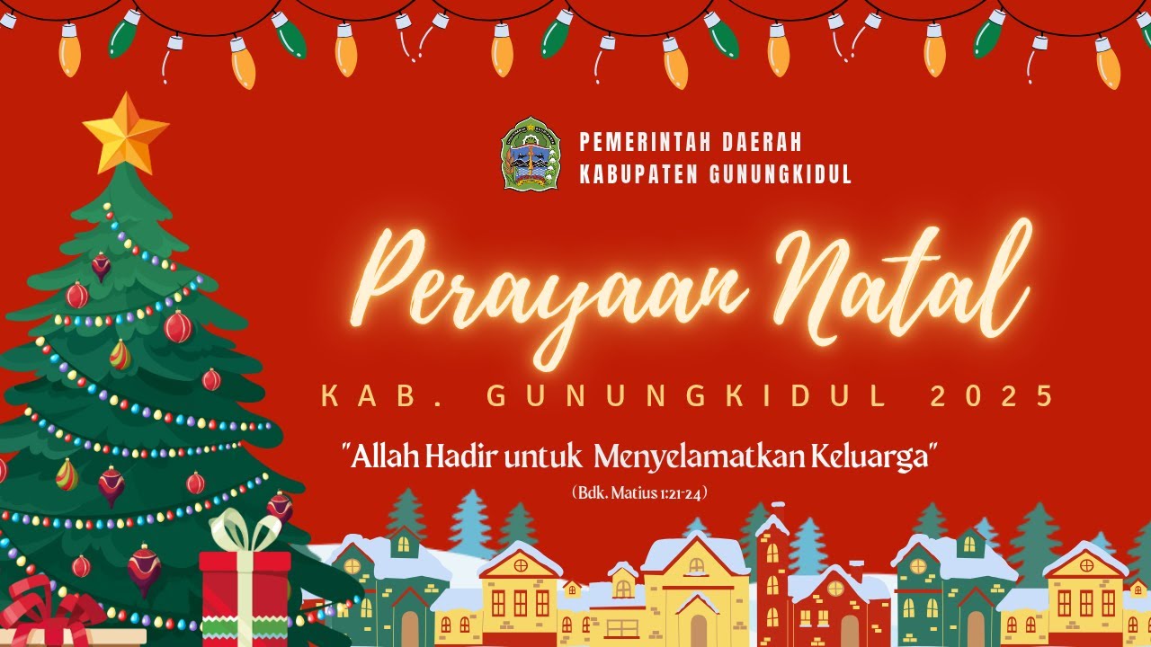 PERAYAAN NATAL KABUPATEN GUNUNGKIDUL | 29 DESEMBER 2025