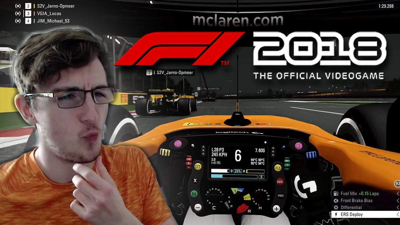 REACTING TO MY F1 2018 LEAGUE RACES