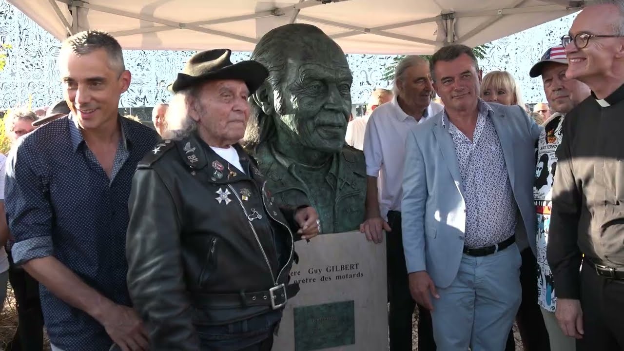 Dévoilement du buste en l'honneur du Père Guy Gilbert - Le Cap d'Agde