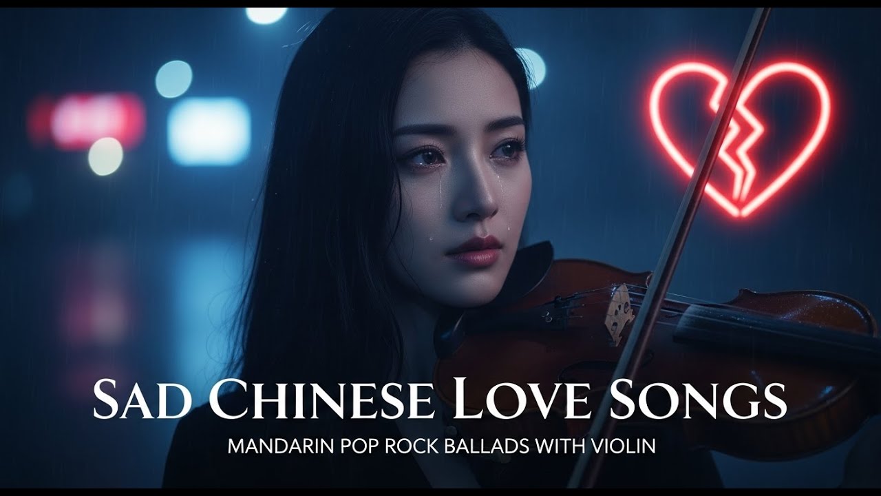 Sad Chinese Love Songs | 20 Mandarin Pop Rock Ballads with Violin (Emotional Chinese Music)