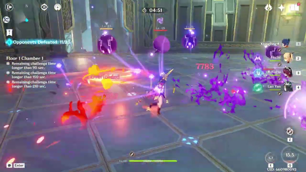 Xiangling DESTROYS Floor 1 Chamber 1 of Abyss Corridor