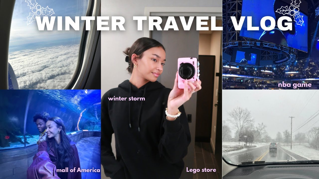 Christmas Travel Vlog ♡ | NBA game, Mall of America, Lego store + more