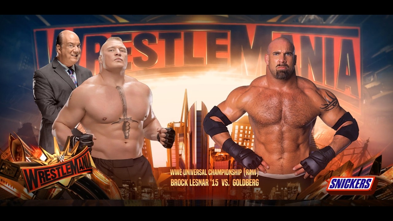 WWE 2K24 - Goldberg vs Brock Lesnar For WWE Universal Championship (2KHDR)