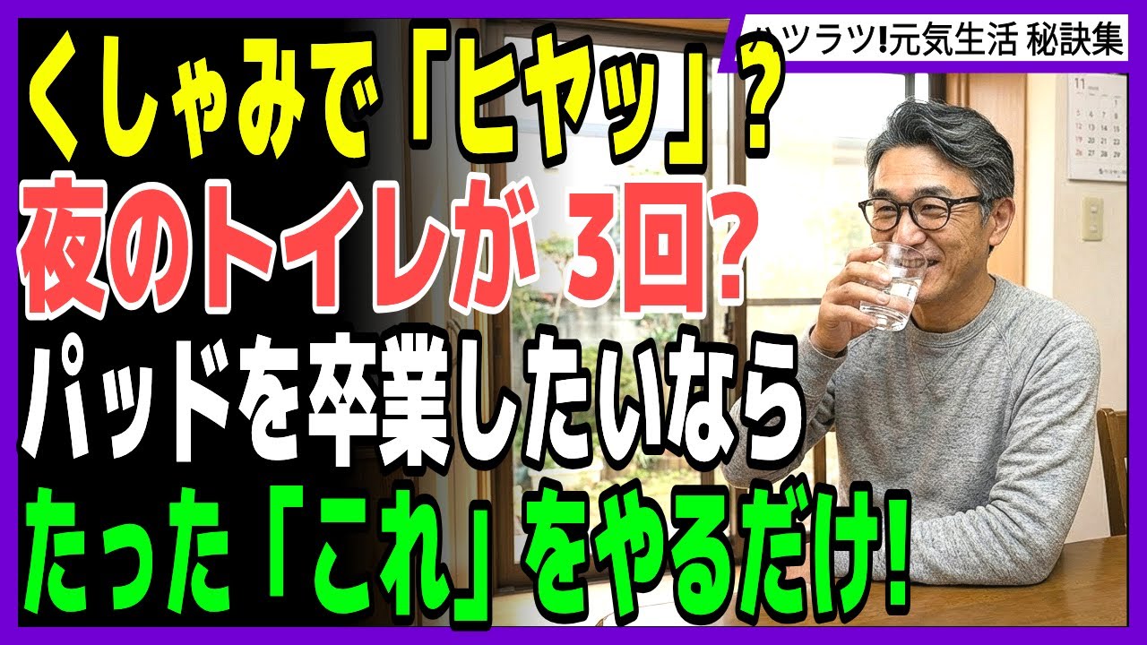 夜のトイレが3回→1回に！30年目の看護師が教える「膀胱を若返らせる」唯一の方法