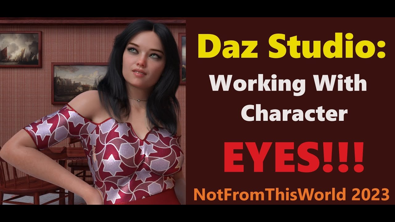 Daz Studio:  Character EYES!!!
