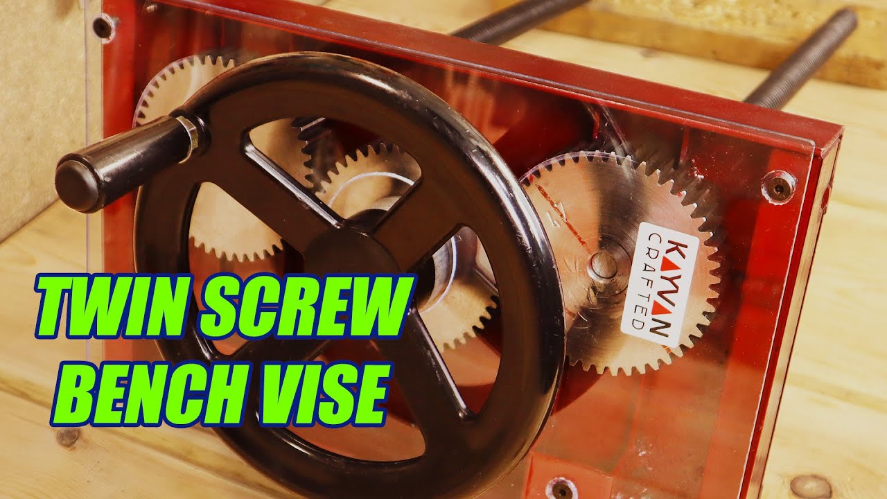 DIY Metal Geared Twin Screw Bench Vise