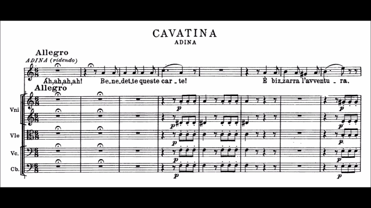 L'elisir d'amore, Gaetano Donizetti (con partitura íntegra)/(with full score)
