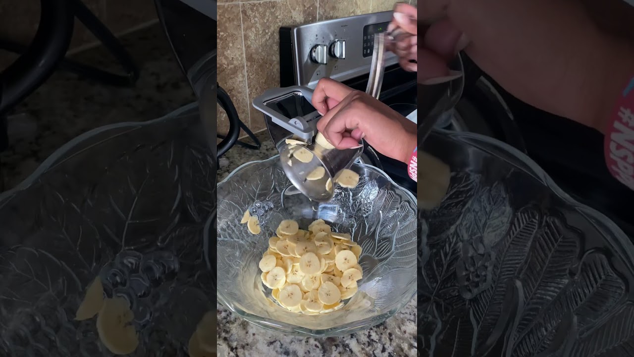 How to make plantain chips at home using Salad Master food processor