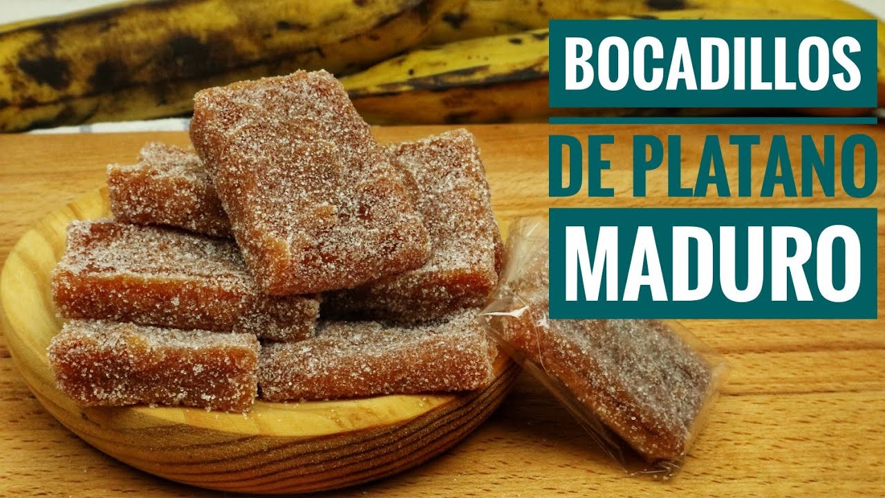 BOCADILLOS DE PLATANO MADURO / VENEZOLANO / Conservas de Platano / Recetas Venezolanas