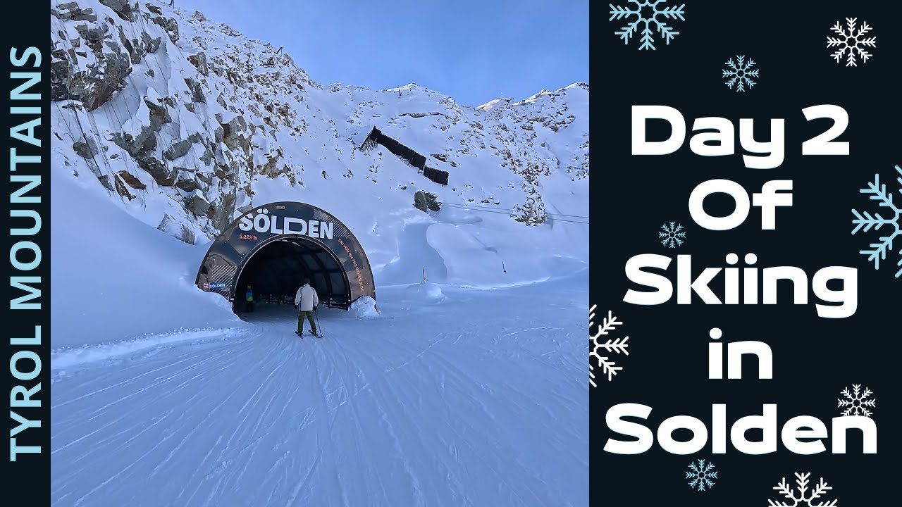 Skiing SÖLDEN, Austria | 4K 30fps GoPro POV (Raw Sound - No Talking) Day 2