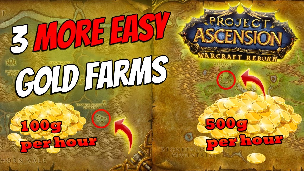 3 More Great Gold Farms on Bronzebard: Relax & Earn [Ascension WoW Classic+]
