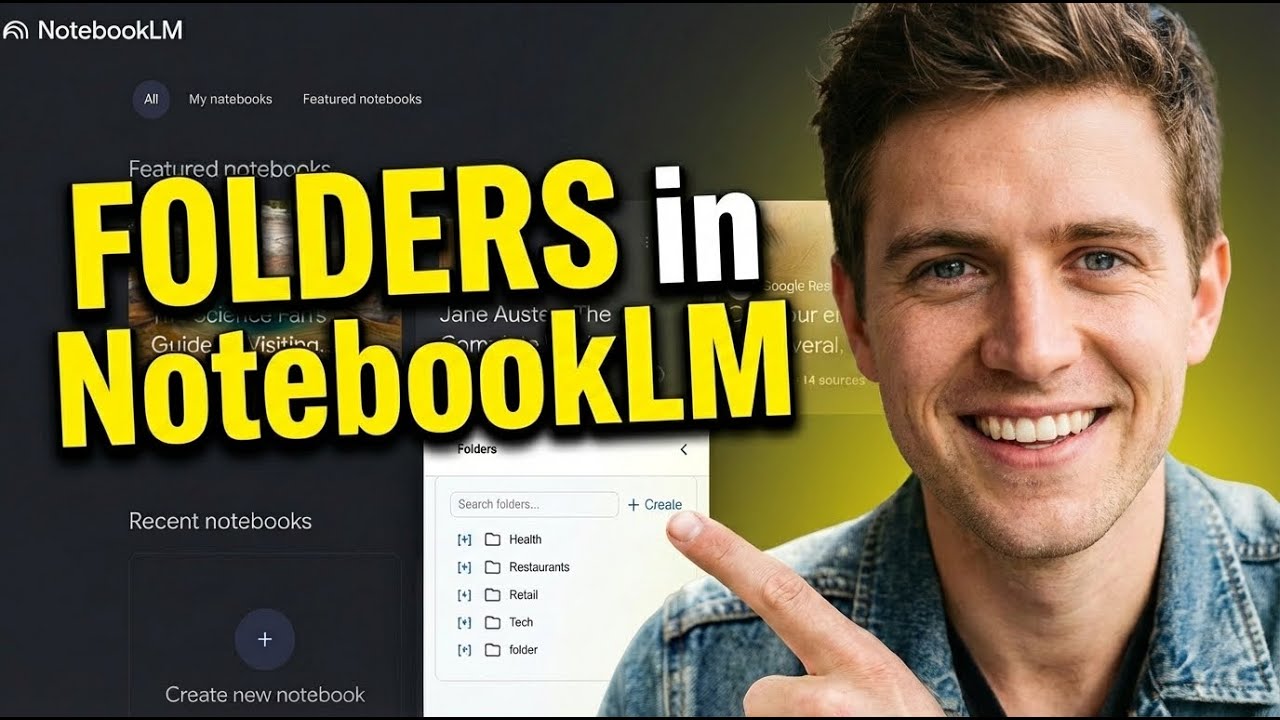 NotebookLM folders - How to organize your notebooks into folders