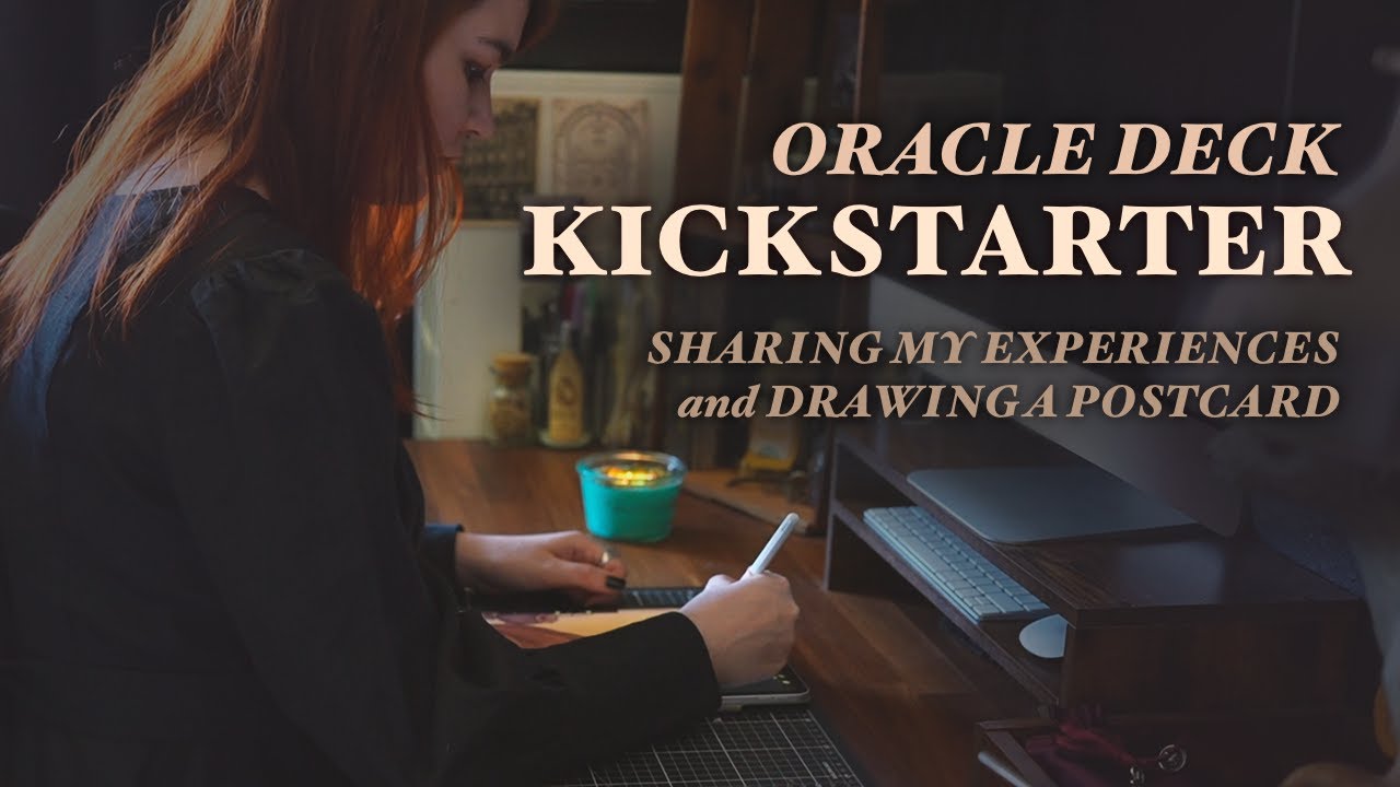 Oracle Deck Kickstarter | Creating a postcard & sharing my first crowdfunding experiences