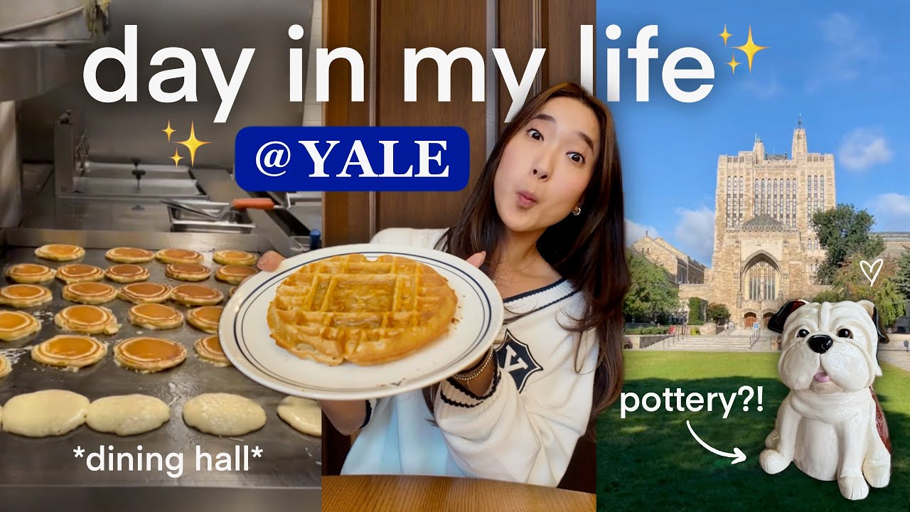 day in my life AT YALE!! i'm backkk 💙 dining hall, campus tour & tips!