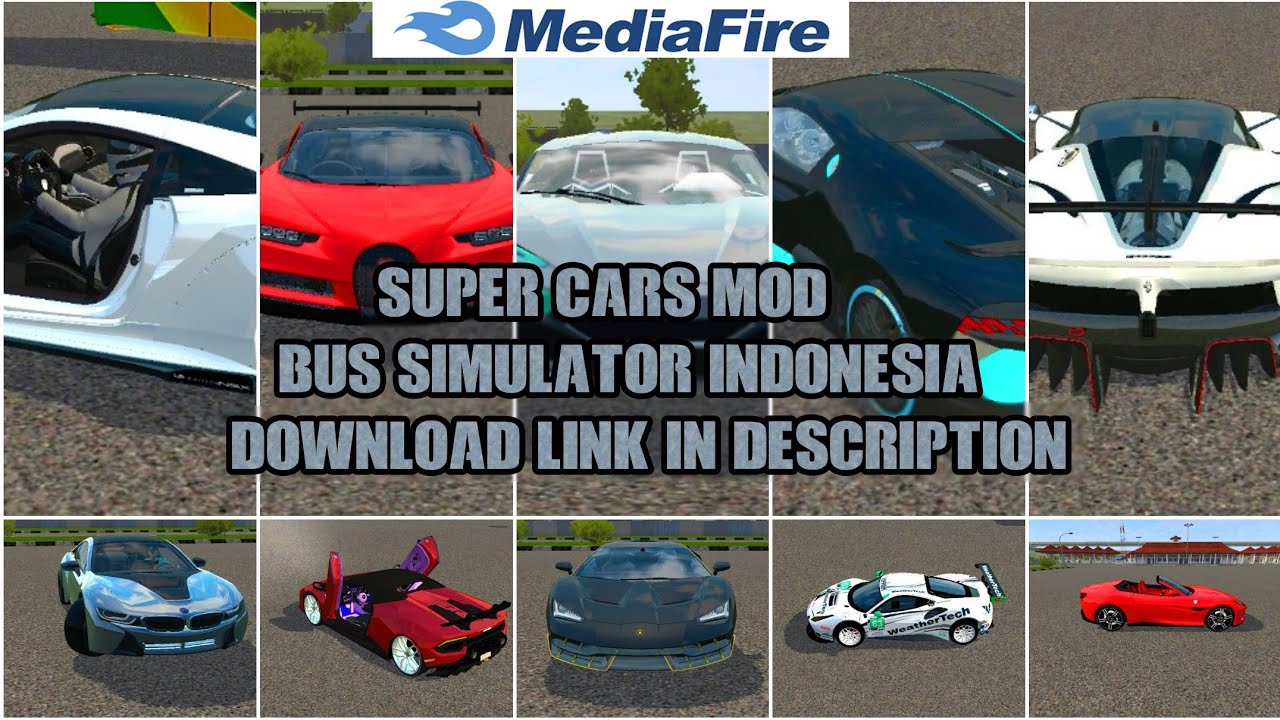 Bussid _ Supercars mod for bus simulator Indonesia _bussid bus mod