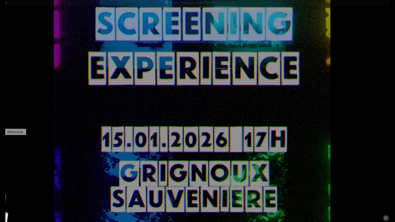 Screening Experience à  Liège !
