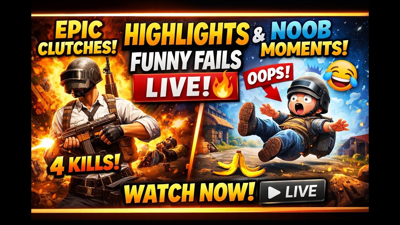 BGMI Highlights & Funny Fails 😂 LIVE Gameplay! #shortslive #shortslivestream #livestream