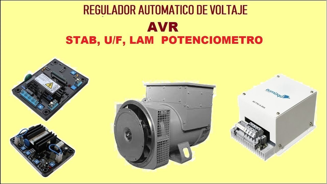 AVR Regulador Automatico de Voltaje - Como Funcionan P5