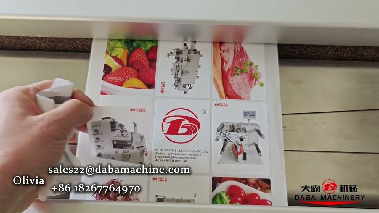 DABA High Speed Slitting And Rewinding Machine Miss Label Stop Test