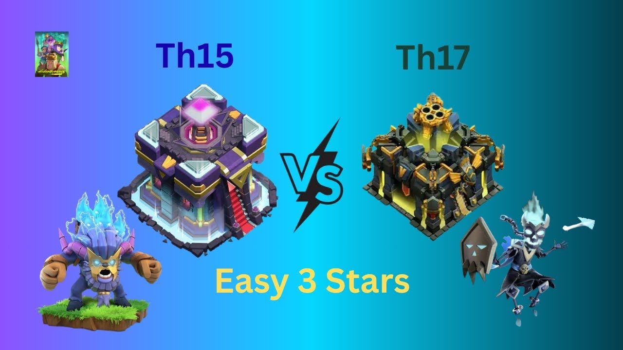 Th15 vs Th17 War Attack, using Superyeti+clone. #clashofclans #sumit007live #coc #supercell #games  