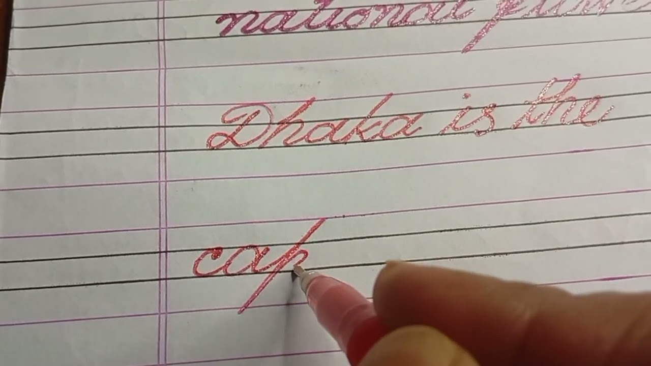 Best writing | English hand writing | English cursive writing #handwriting #viralvideo 