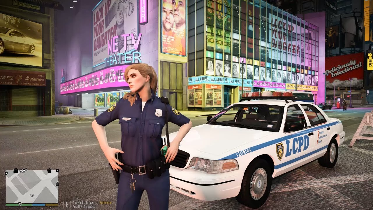 Gta 5 LSPDFR Let's Play As A LCPD Female Officer - CVPI Liberty City Patrol