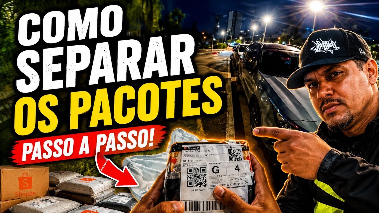 Como SEPARAR  os PACOTES da SHOPPE  | vida de motoboy (EP.10)
