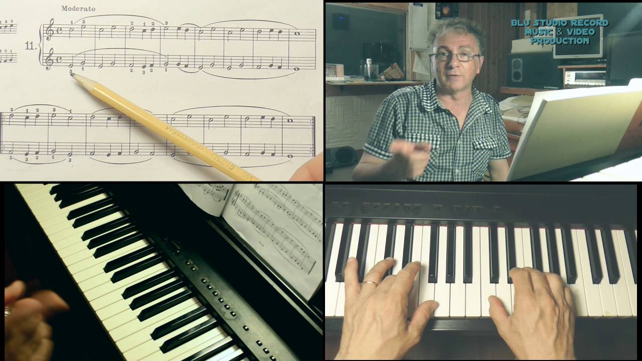 [20] Lezioni di pianoforte a quattro mani - School of piano - Beyer pag. 23 - esercizio 11