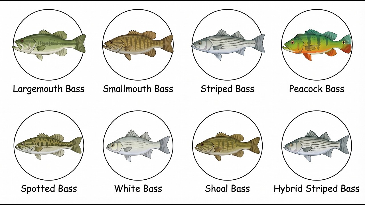 Every Bass Species Explained &mdash; 8 Types and How to Catch Each One