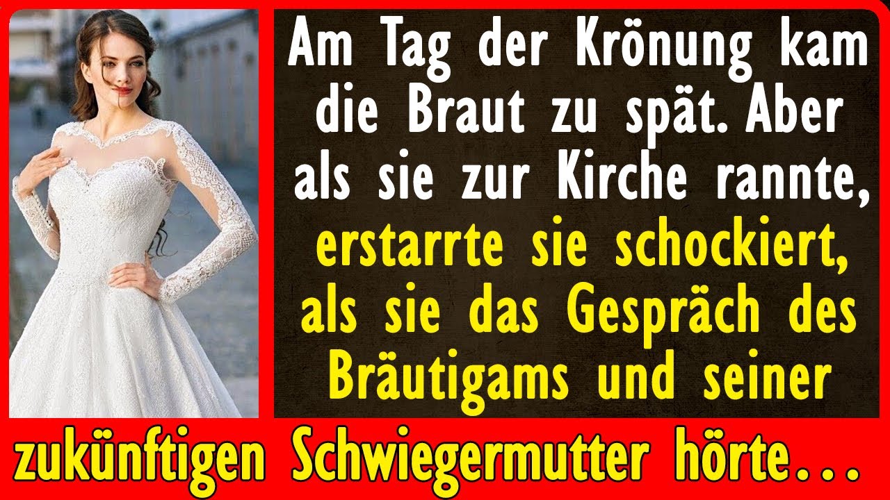 Am Tag der Krönung kam die Braut zu spät. Aber als sie zur Kirche rannte...
