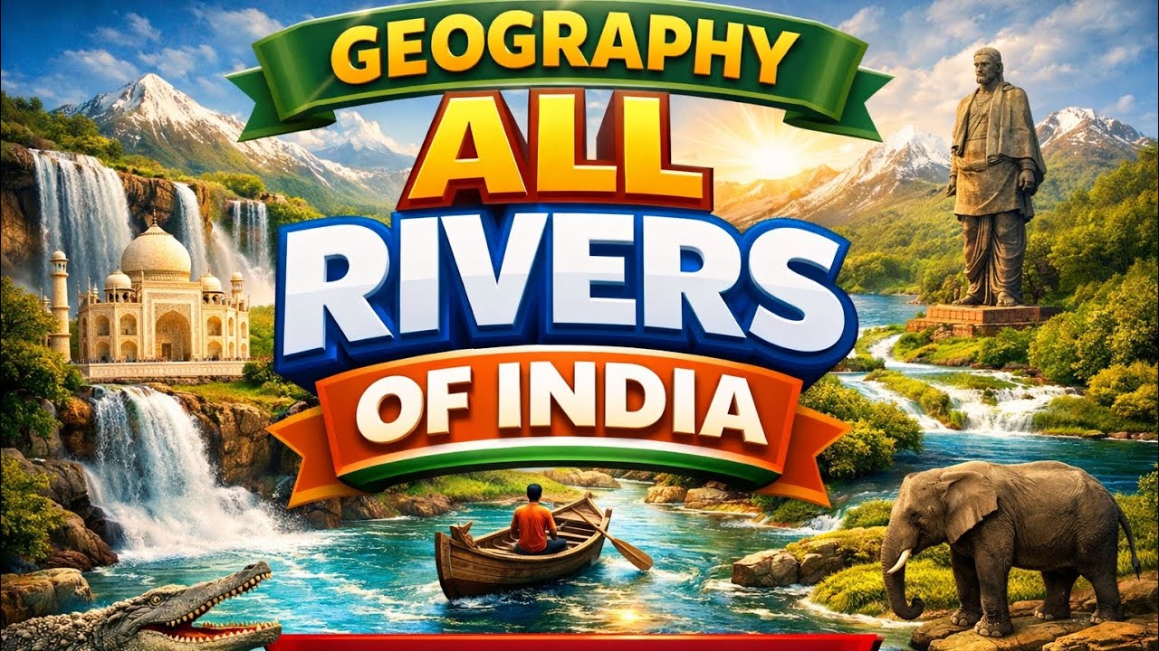 Rivers of India – Complete Geography GK | UPSC/SSC/Railway