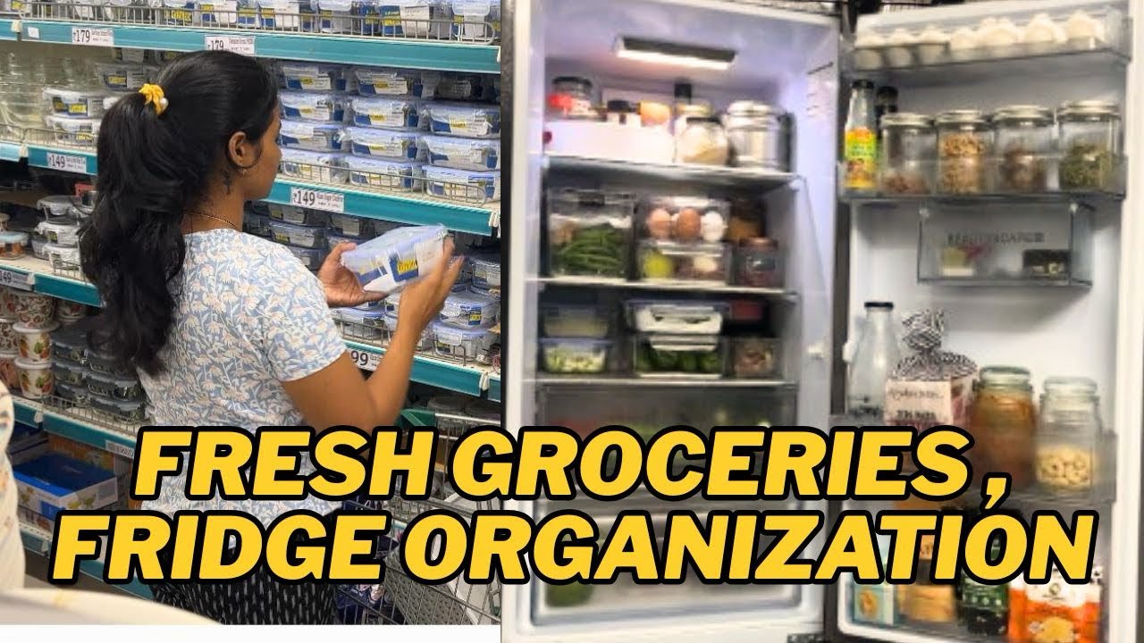 Healthy Habits Start From Groceries 🌱 | My Fridge Organization