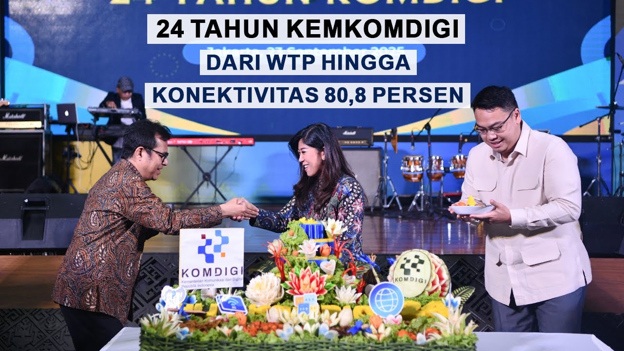 24 Tahun Kemkomdigi, Dari WTP hingga Konektivitas 80,8 Persen