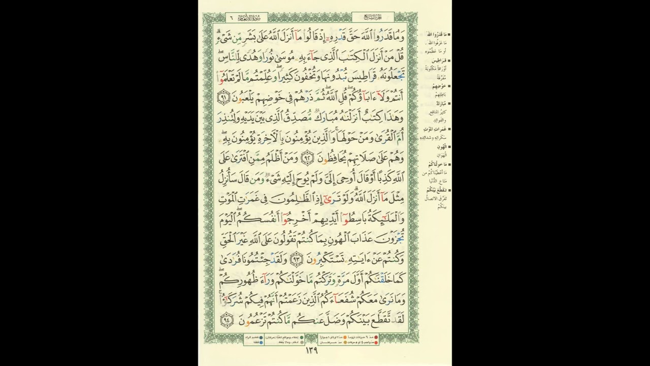 الورد اليومى.. سورة الأنعام من الاية 91 الى الاية 94 بصوت القارئ الشيخ ياسر الدوسرى